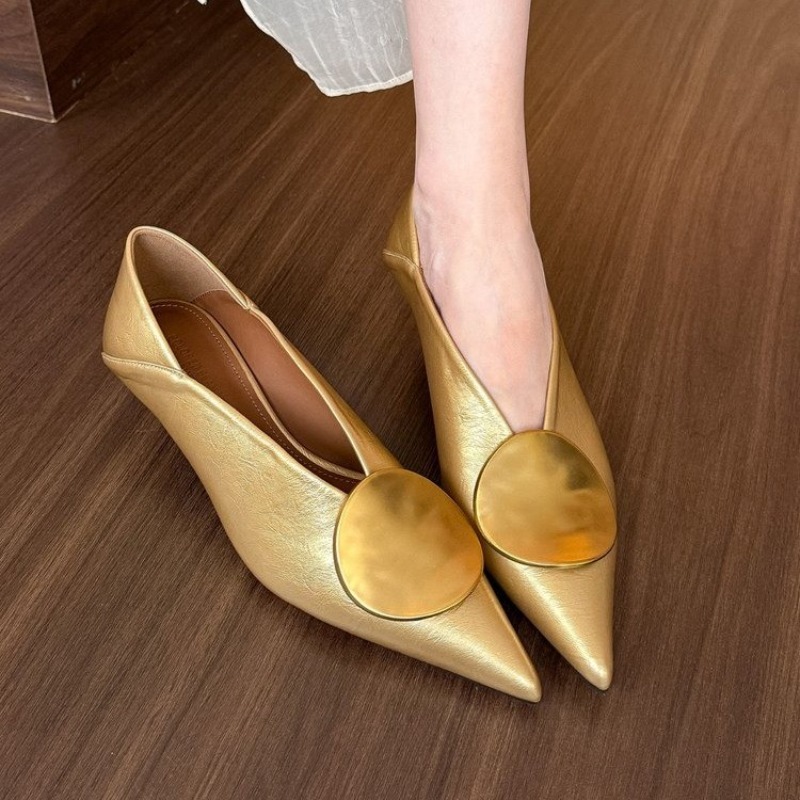 Women'S Shoes - 2025 봄 여름 포인티드 토 슬립온