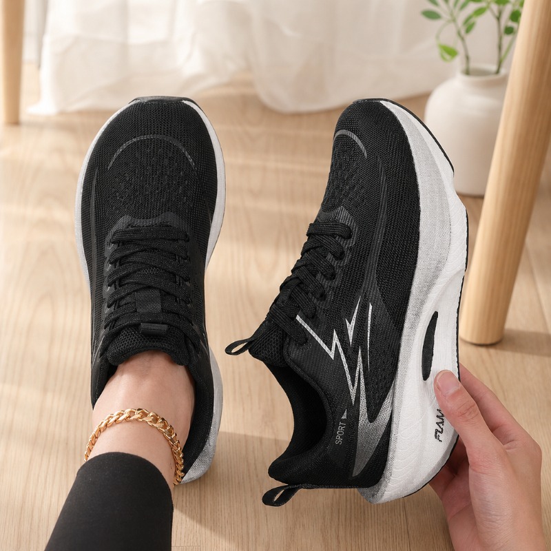 여성 와이드 토 스니커즈 통기성 니트 메쉬 컴포트 플랫 - Wide Toe Box Running Sneakers 리뷰 및 가격